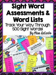 2 - Sight Word Assessments and Word Lists
