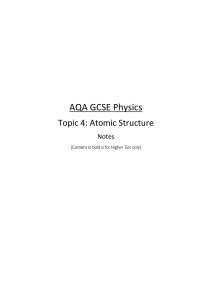 4. Summary Atomic Model