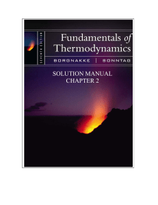 Fundamentals of Thermodynamics (7th ed) - Claus Borgnakke, Richard E. Sonntag (Solutions)