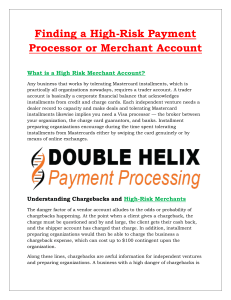 Finding a High-Risk Payment Processor or Merchant Account