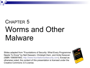 Worms and other malware - Neil Daswani