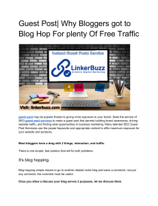Guest Post| Why Bloggers got to Blog Hop For plenty Of Free Traffic