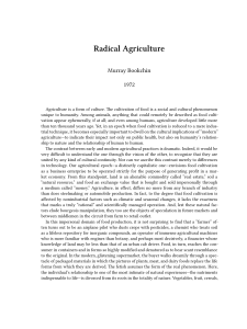 Murray Bookchin - Radical Agriculture (1972, The Anarchist Library) - libgen.lc