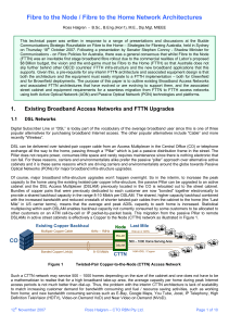 FTTN-FTTH Network Architectures R.Halgren 12Nov07
