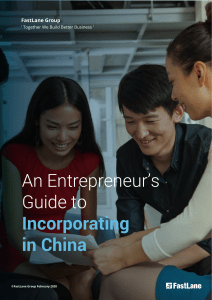 An Entrepreneur’s Guide to Incorporating in China