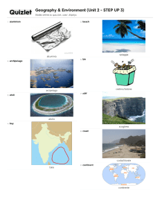 Vocabulary on Geography and environment