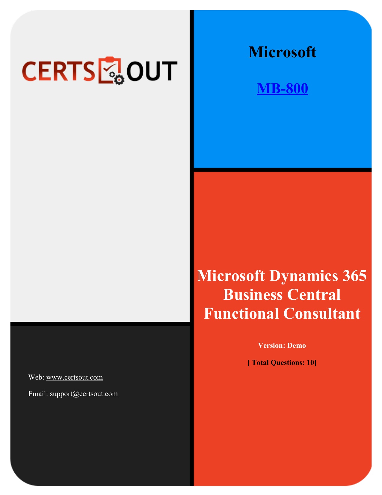 Certsout Microsoft-MB-800