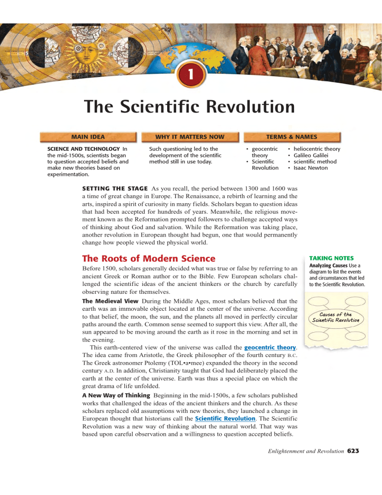 thesis ideas for scientific revolution