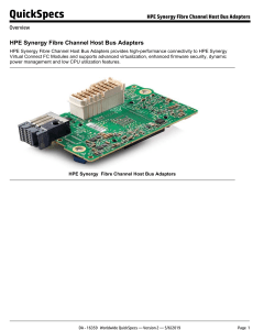 HPE Synergy Fibre Channel Host Bus Adapters