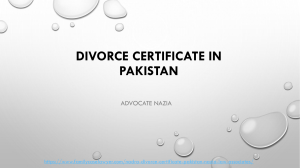 Let Know the Divorce Certificate in Pakistan in 2020