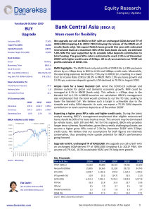 Danareksa Company Update 8M20 BBCA 6 Oct 2020 upgrade to buy TP