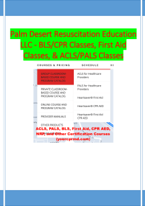 Palm Desert Resuscitation Education LLC - BLS/CPR Classes, First Aid Classes, & ACLS/PALS Classes
