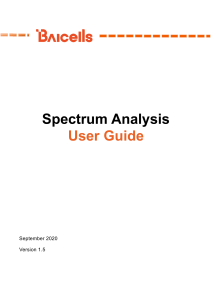 Spectrum Analysis User Guide