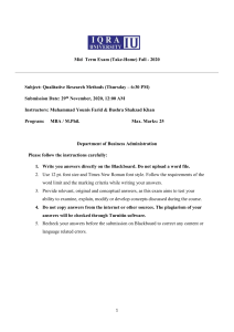 Qualitative Research Methods - Midterm Paper - Thrusday 6-30 PM (1)