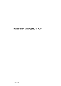 Disruption Strategic Plan 