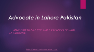 Best and Senior Advocates in Lahore Pakistan in 2020