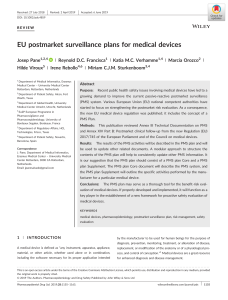 EU Postmarket Surveillance Plans for Medical Devices