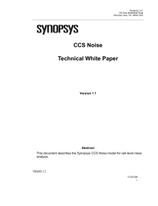 CCS Noise Technical White Paper.v1.1