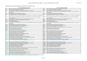 Annex C of ISO 14971 (ed 2, 2007) V.S. Annex A of ISOTR 24971 (ed 2, 2020)