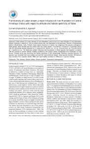 Fish Diversity in Laster Stream, Central Himalaya