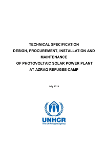 TOR 015 Azraq Solar PV Annex A