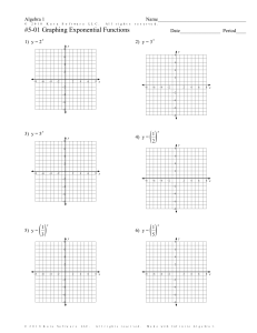 5-01 Graphing Exponential Functions