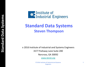 Standard Data Systems  Webinar StevenThompson