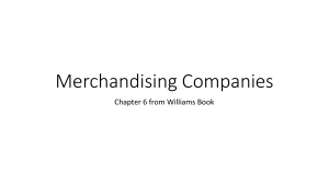 Merchandising Companies