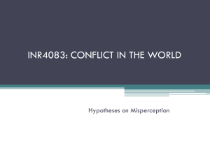 05 Misperception & War