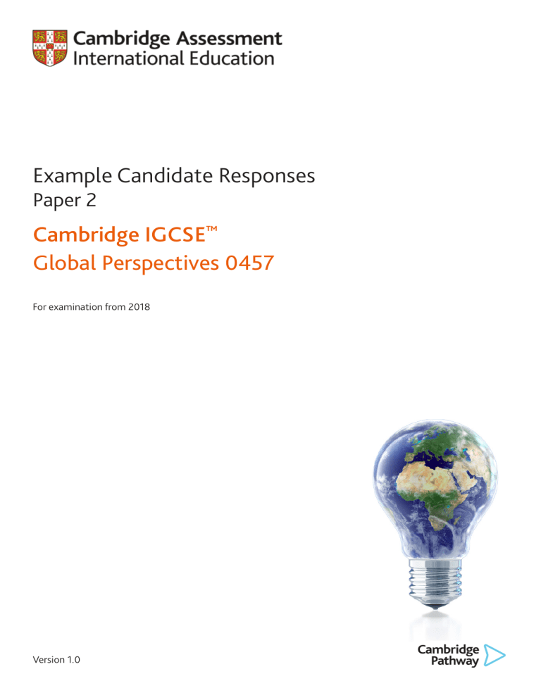 global perspective model essay