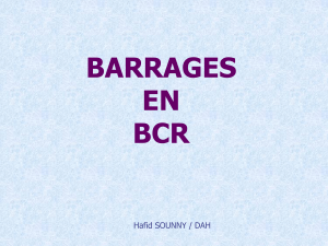 Barrages en BCR