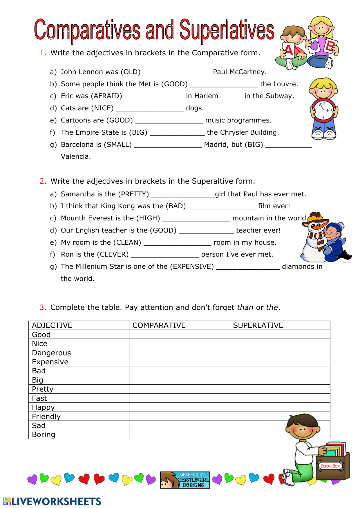 comparing-and-superlative-adjectives-worksheet