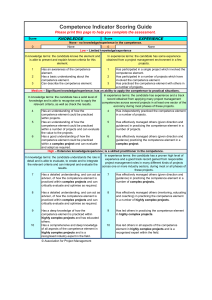 scoring guide