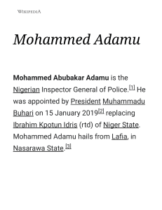 Mohammed Adamu - Wikipedia