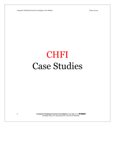 CHFI V3 CASE STUDIES