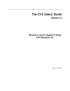 CVX Documentation