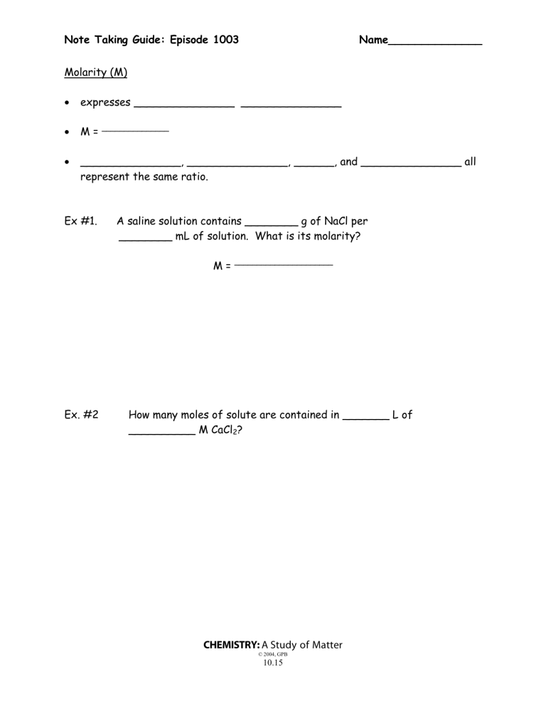 10 15 16 Note Taking Guide EP 1003 1 10 15 16 Note Taking Guide EP 1003 1