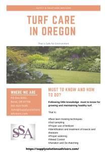 Turf Care in Oregon-Planting and Maintaining