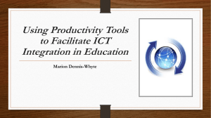 Using Productivity Tools to Facilitate ICT Integration in Education - part 2