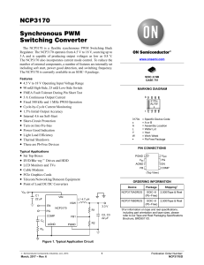NCP3170-DNCP3170 - Synchronous PWM Switching Converter