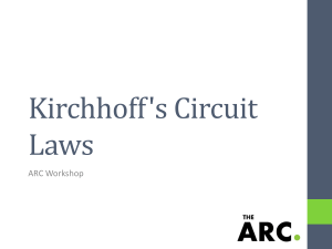 Kirchhoff s Circuit Laws