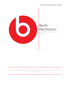 Beats Electronics Assignment