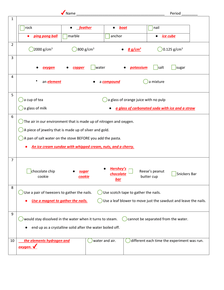 42 Separating Mixtures Worksheet Answers Worksheet Master