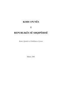 Ligj Nr. 7961, Dt 12.07.1995 “Kodi i Punës në Republikën e Shqipërisë”, i ndryshuar
