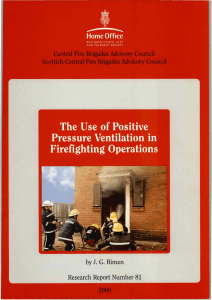 The Use of Positive Pressure Ventilation in Firefighting Operations