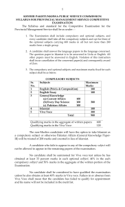 PMS Syllabus