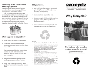 why recycle  brochure