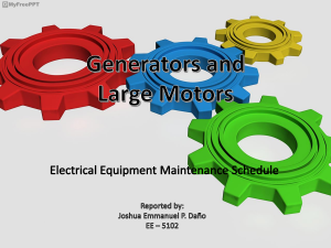 generator and large motor