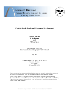 Capital Goods Trade & Economic Development