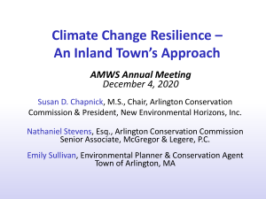 Arlington Climate Change Resilience in Wetland Resource Areas 2020-12-04